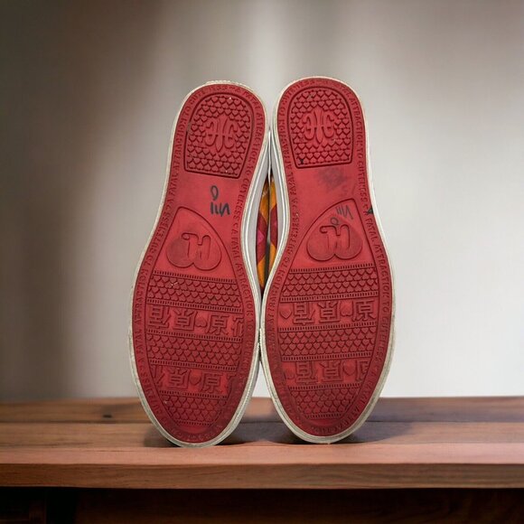 Harajuku Lovers Rainbow ZigZag Sneakers Hi Top Women's Size 6 Medium Funky&Fun - Picture 7 of 9